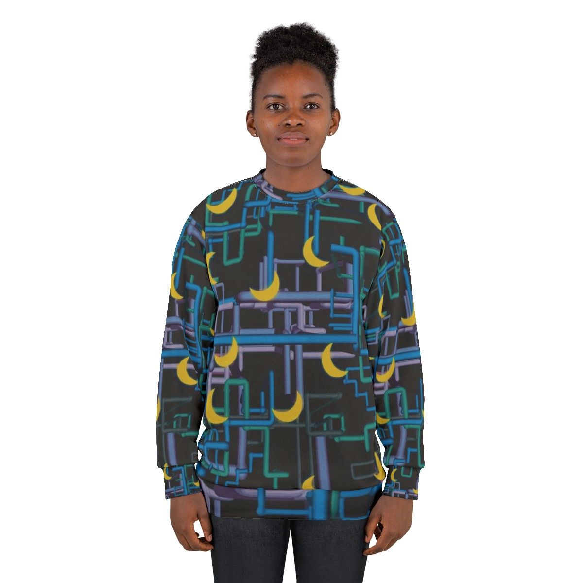 Dan Flashes Complicated Pattern Sweatshirt - women