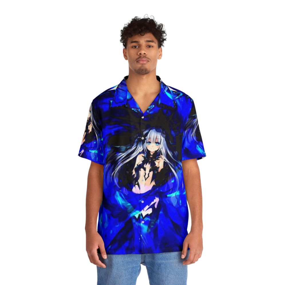 Blue Date A Live Origami Tobiichi Hawaiian Shirt - People Front