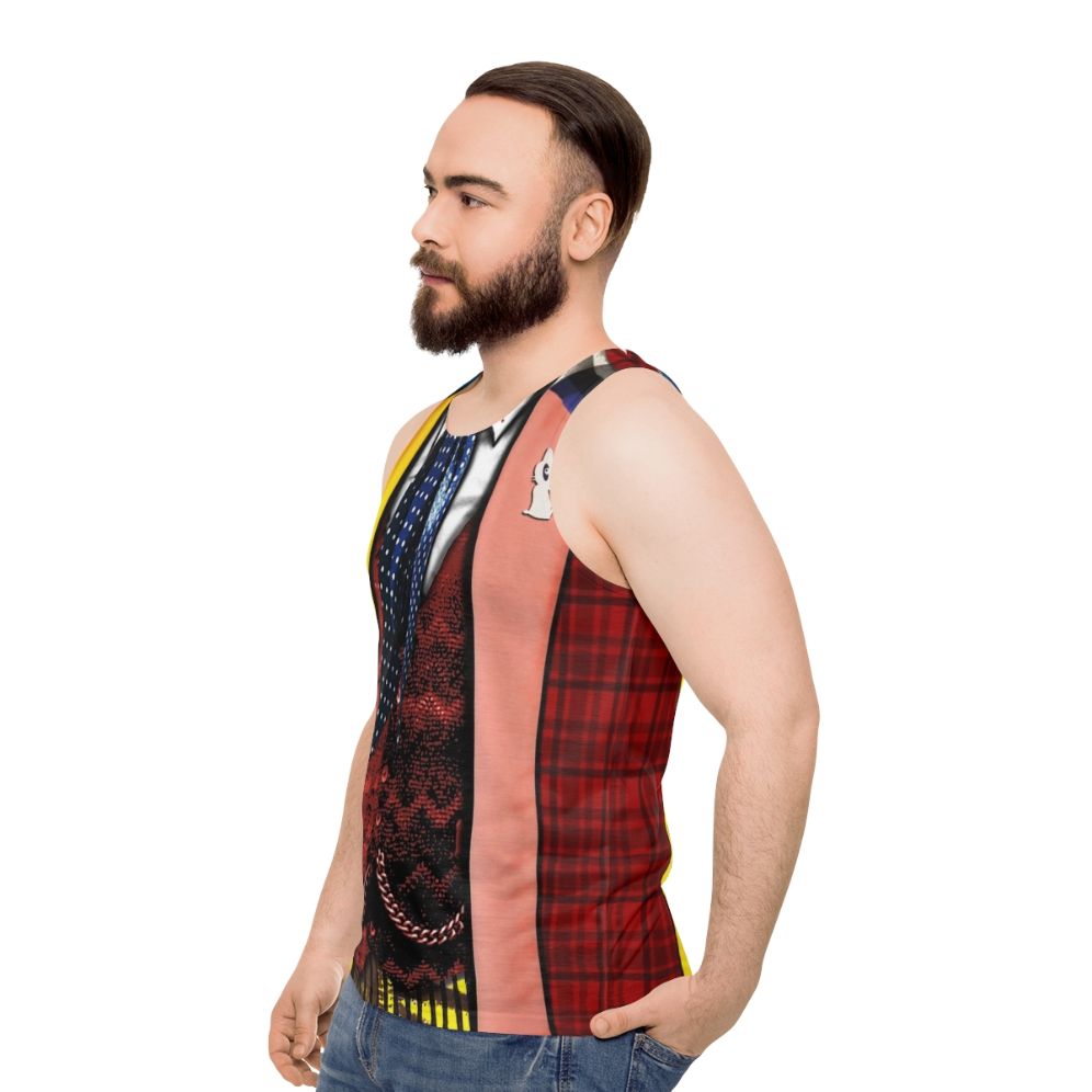 6th Doctor Cosplay Unisex Tank Top - men side