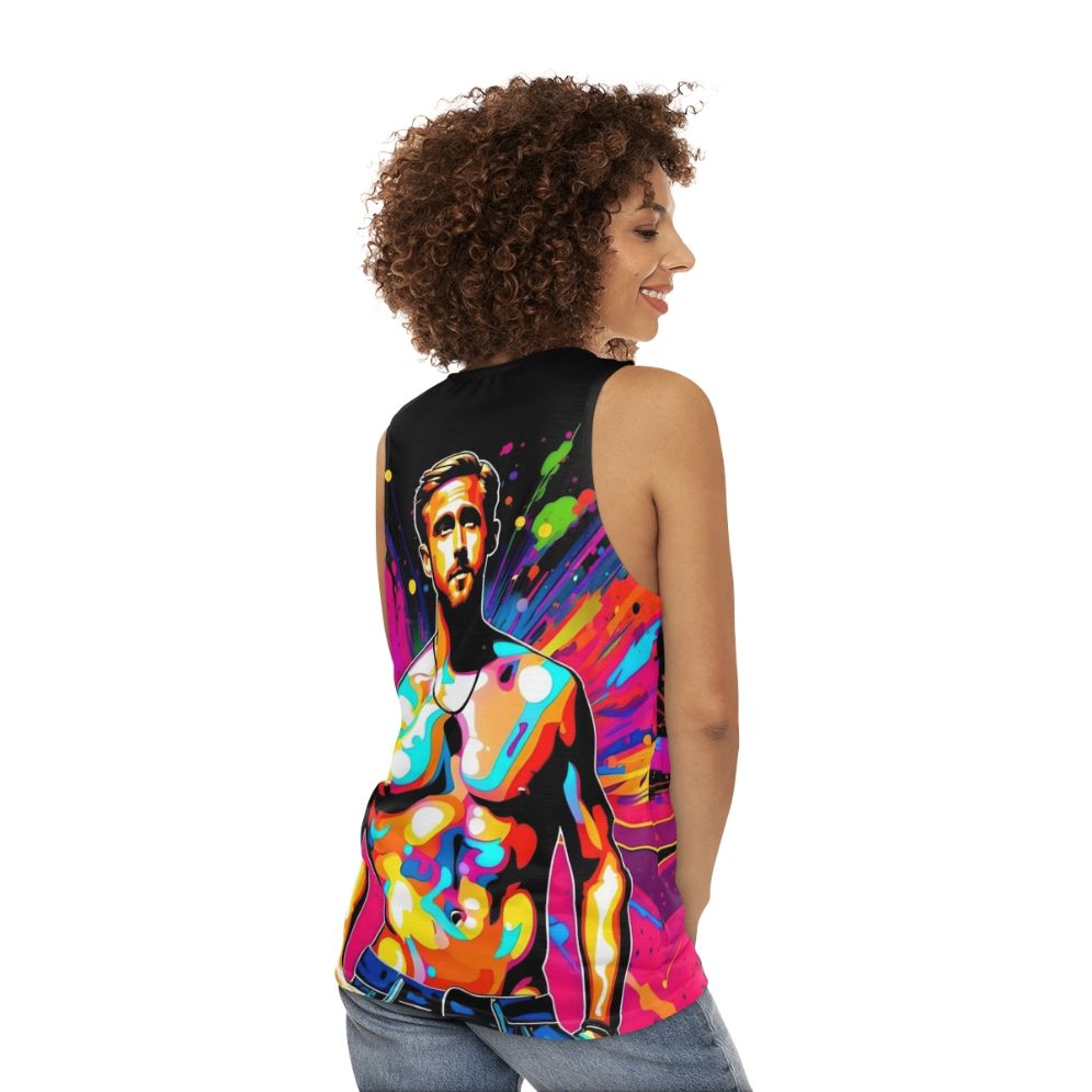 Ryan Gosling Pop Art Unisex Tank Top - women back