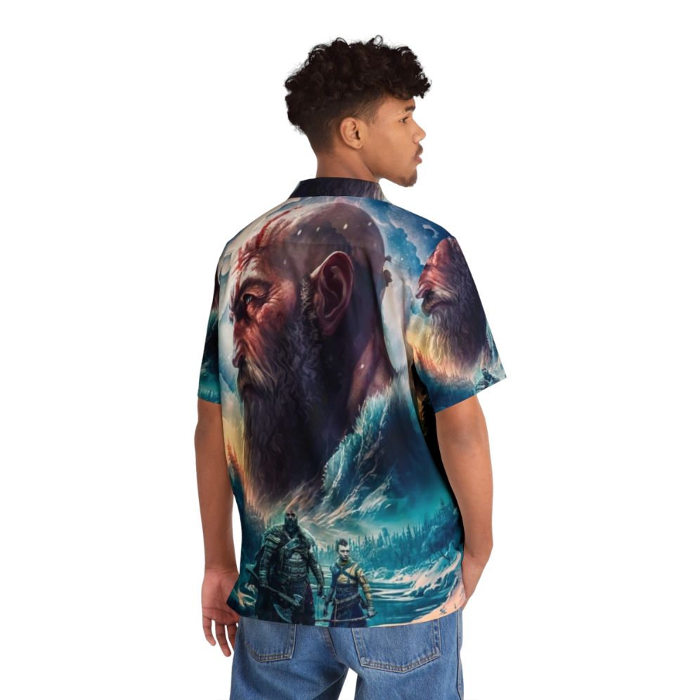 God of War Ragnarok Kratos and Atreus Hawaiian Shirt - People Back