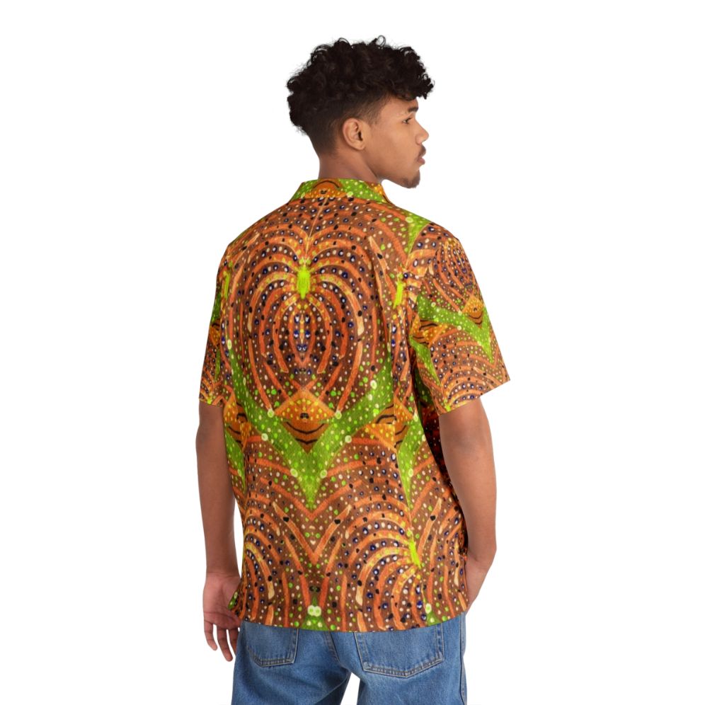 Autumn Masquerade 2 Abstract Hawaiian Shirt with Tropical Floral Pattern - People Back