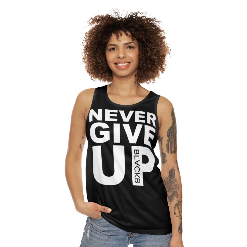 Never Give Up Unisex Tank Top - women