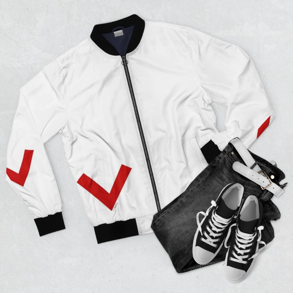 Coldplay "Viva la Vida" inspired bomber jacket - Flat lay