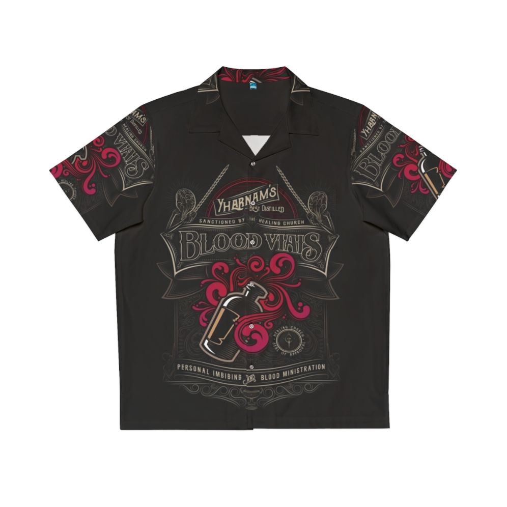 Yharnam's Blood Vials Hawaiian Shirt - Bloodborne Inspired Gothic Horror Fanart