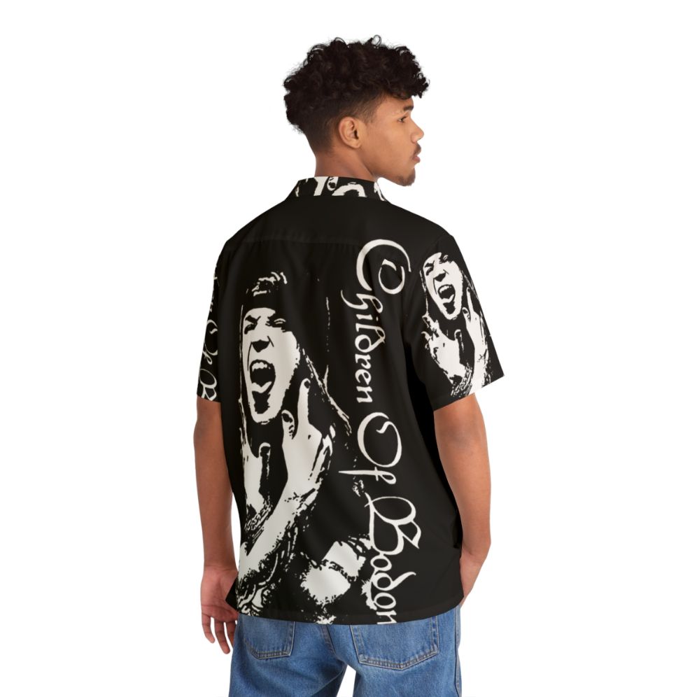 Alexi Children Of Bodom Metal Hawaiian Shirt for Kids - Flat lay