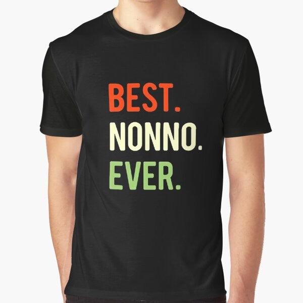 Best Nonno Ever Graphic T-Shirt for Italian Grandparents