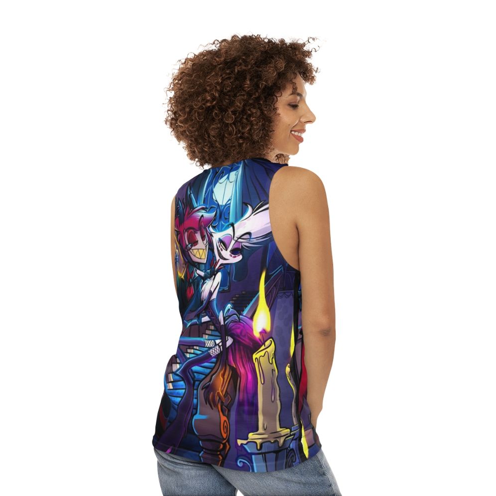 Hazbin Hotel Alastor Unisex Tank Top - women back