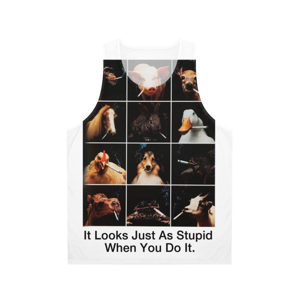 Anti-Smoking Animals Unisex Tank Top