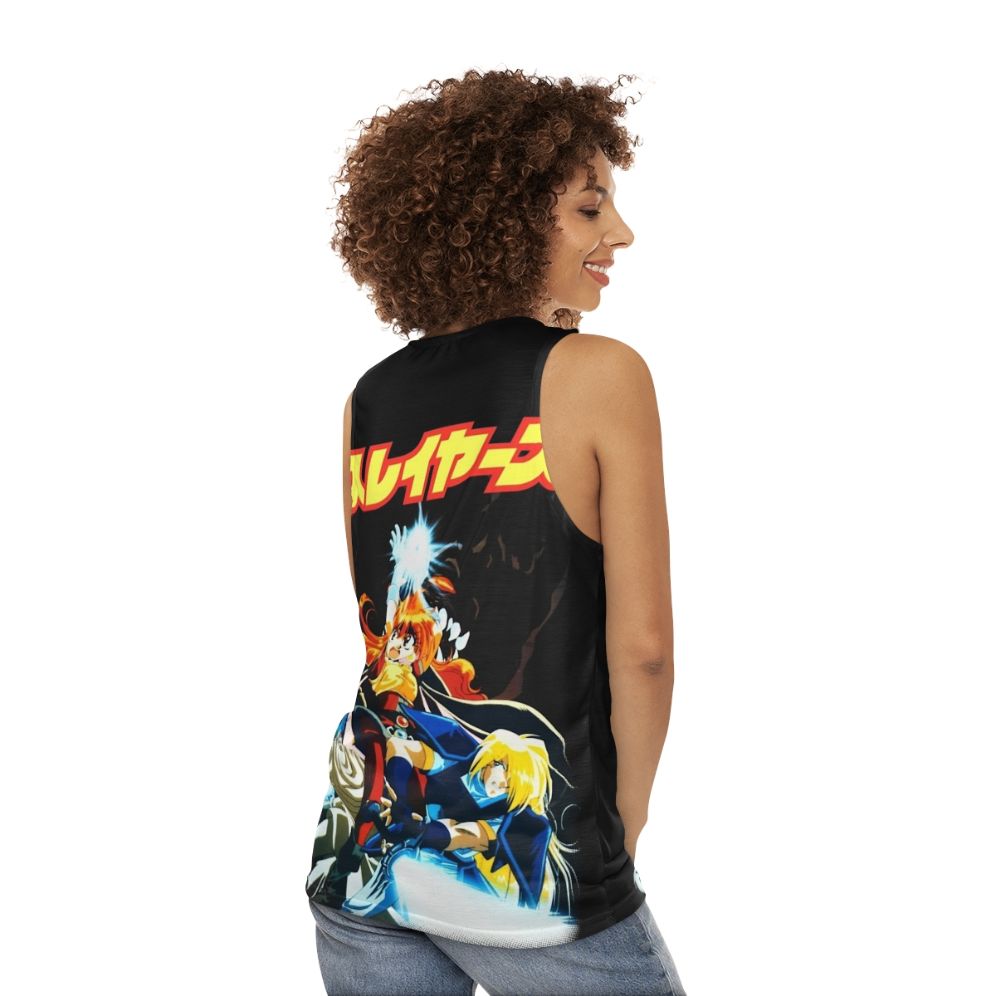 Slayers anime tank top featuring Lina Inverse - women back