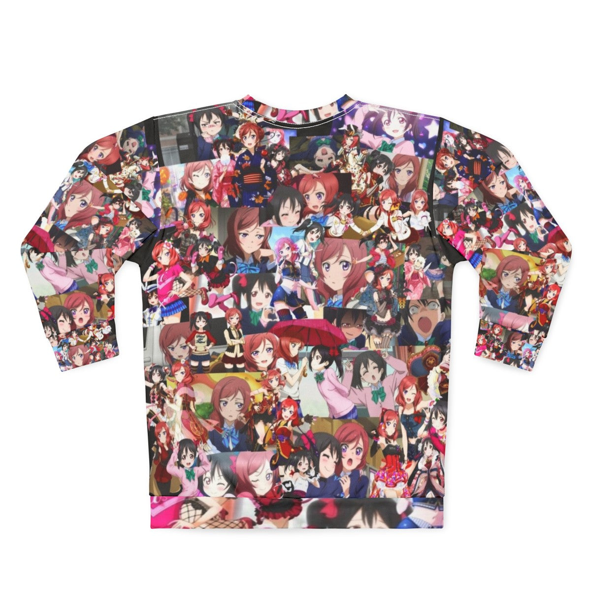 Nico and Maki 'Love Live!' anime characters on a sweatshirt - Back