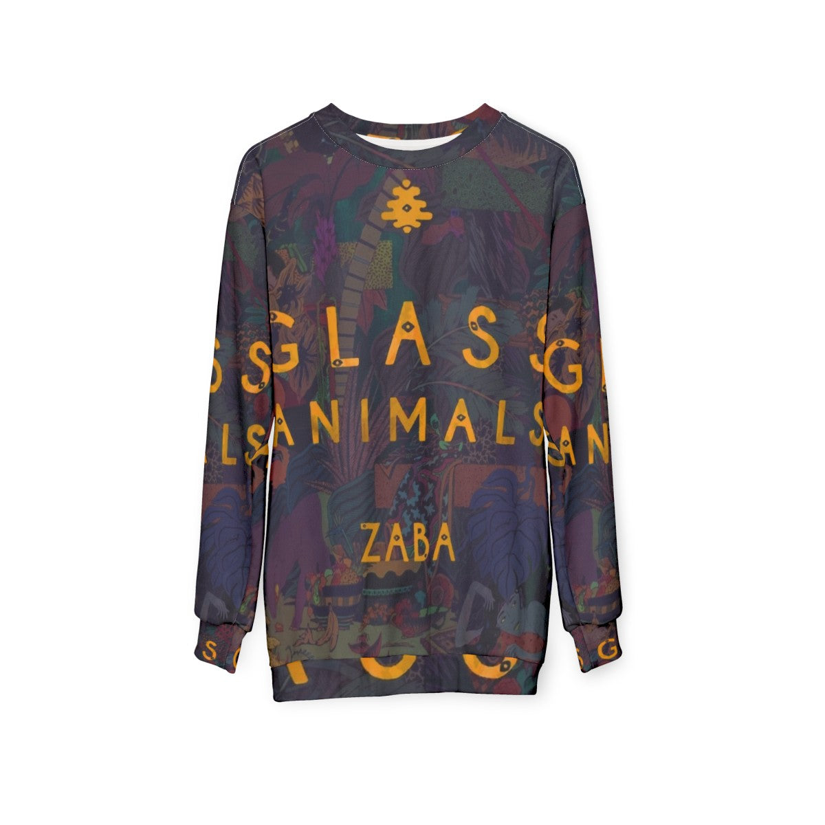 Glass Animals Trippy Sweatshirt with Indie Pop Album Art Design - hanging