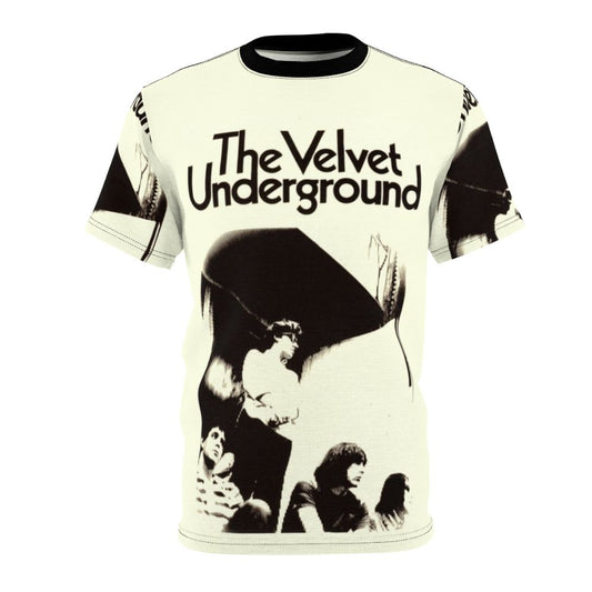 Vintage-style t-shirt featuring the Velvet Underground band name and imagery