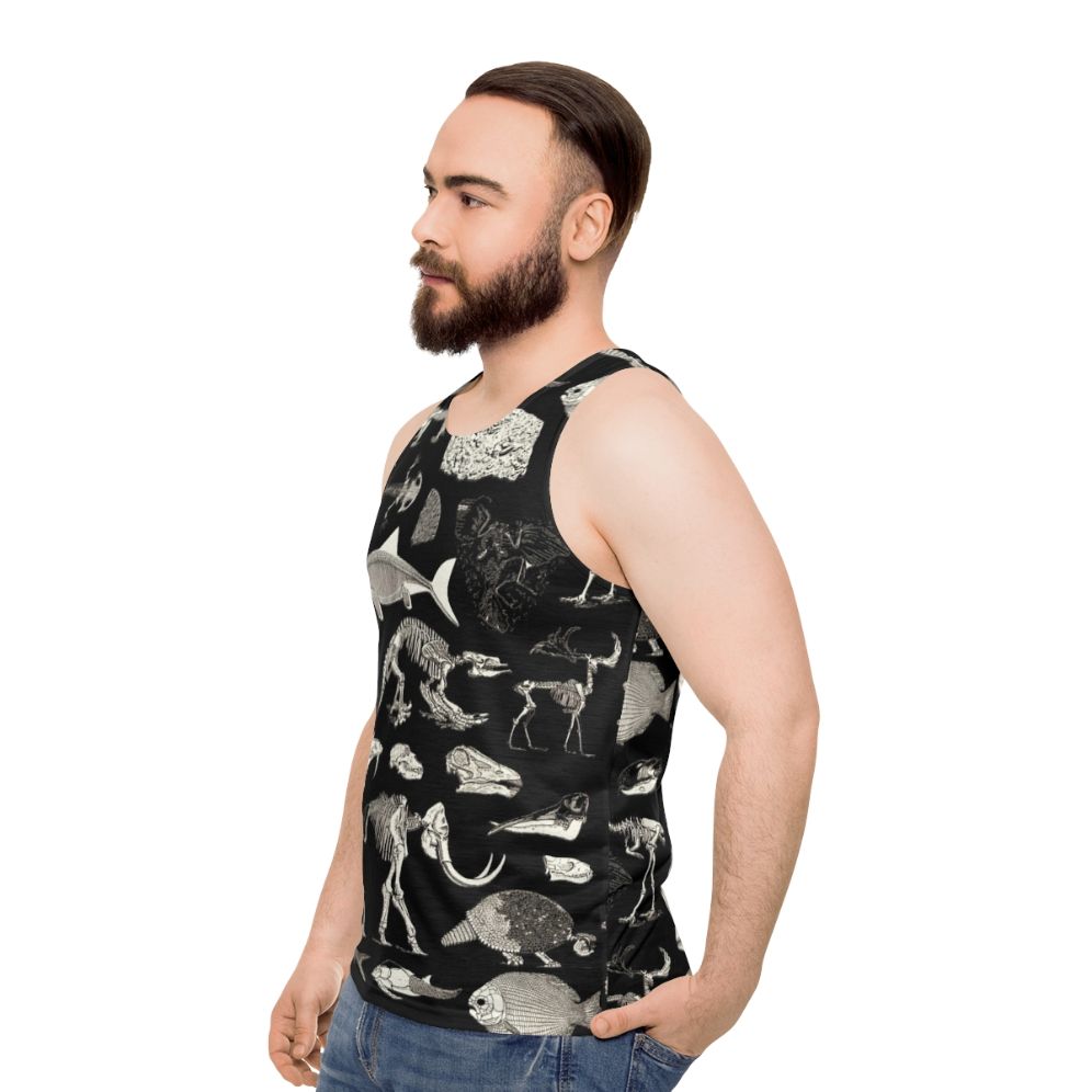 Paleontology Illustration Unisex Tank Top - men side