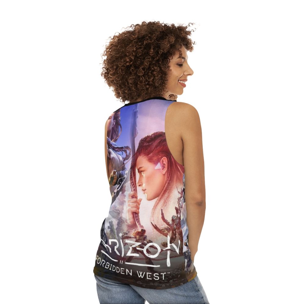 Horizon Forbidden West Unisex Gaming Tank Top - women back