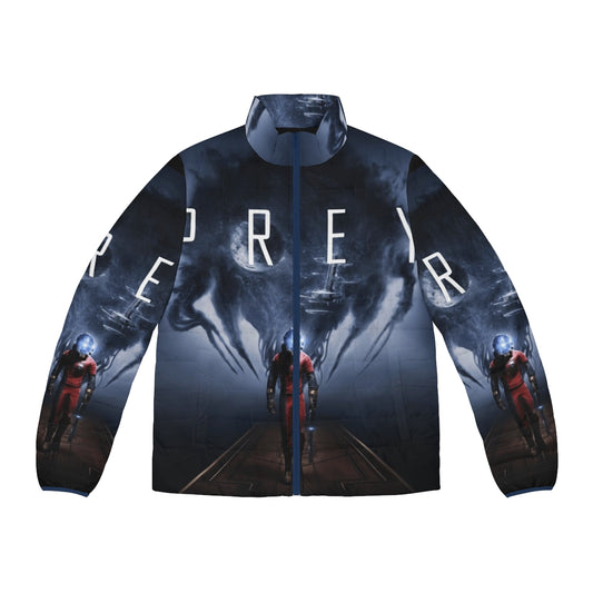 Prey Vector Puffer Jacket featuring the iconic Arkane Studios gaming design