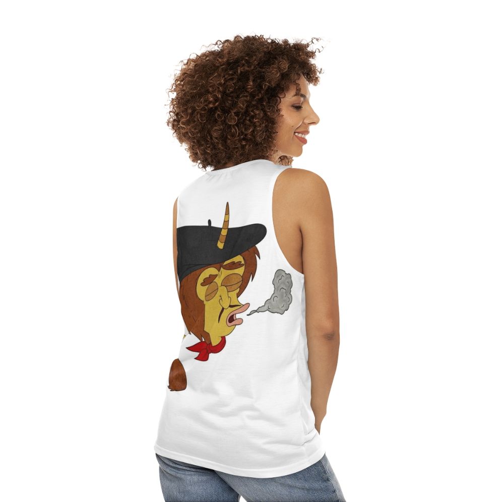 Big Mouth Maury Unisex Tank Top - women back