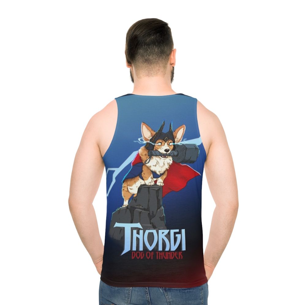 Thorgi Dog Of Thunder Unisex Tank Top - men back