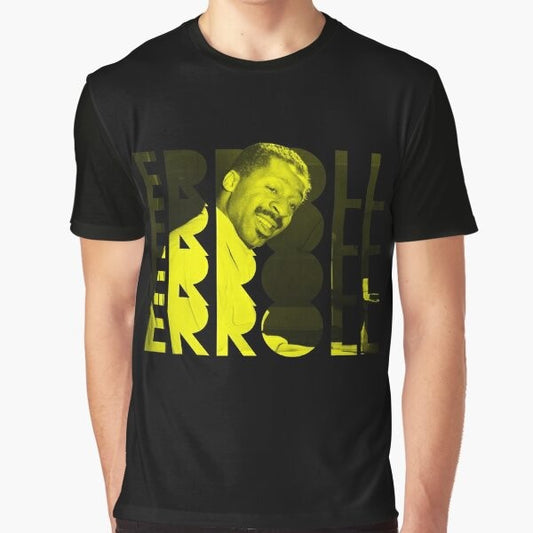 Stylish graphic t-shirt featuring the name and iconic imagery of jazz pianist Erroll Garner