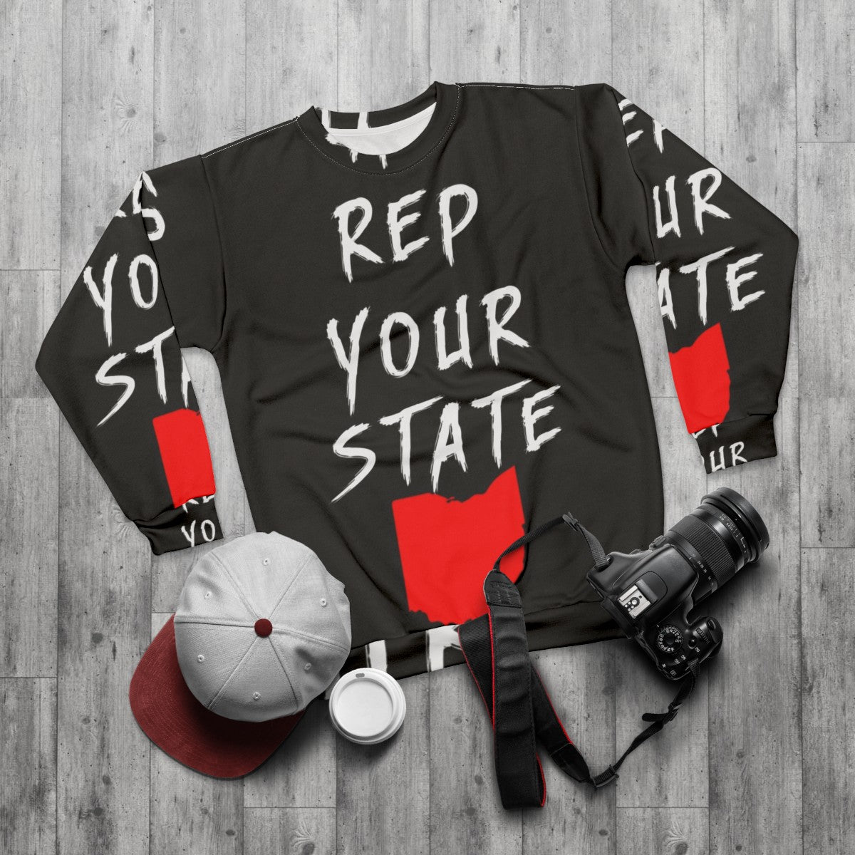 Ohio State Pride Sweatshirt - flat lay