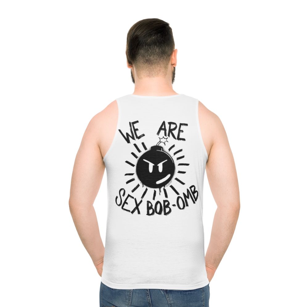 Scott Pilgrim Sex Bob-Omb Unisex Tank Top - men back