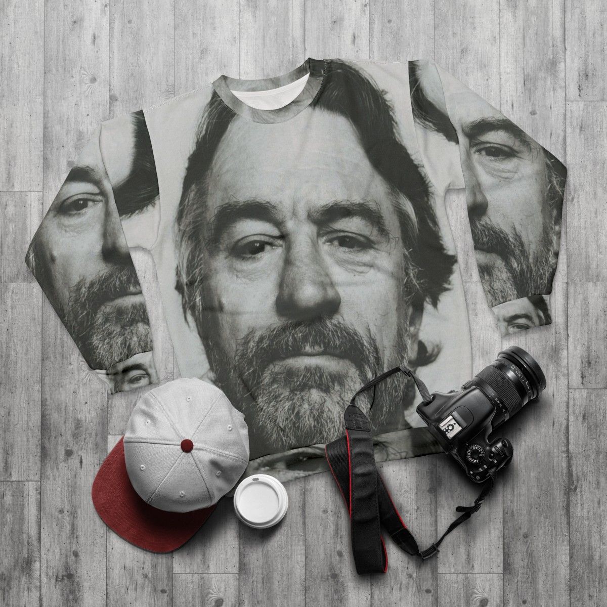 Robert De Niro Iconic Actor Sweatshirt - flat lay