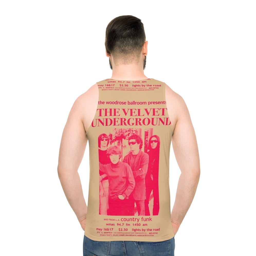 Vintage Velvet Underground psychedelic band tank top - men back