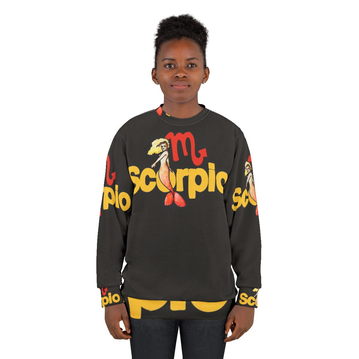 Scorpio mermaid zodiac sweatshirt - women