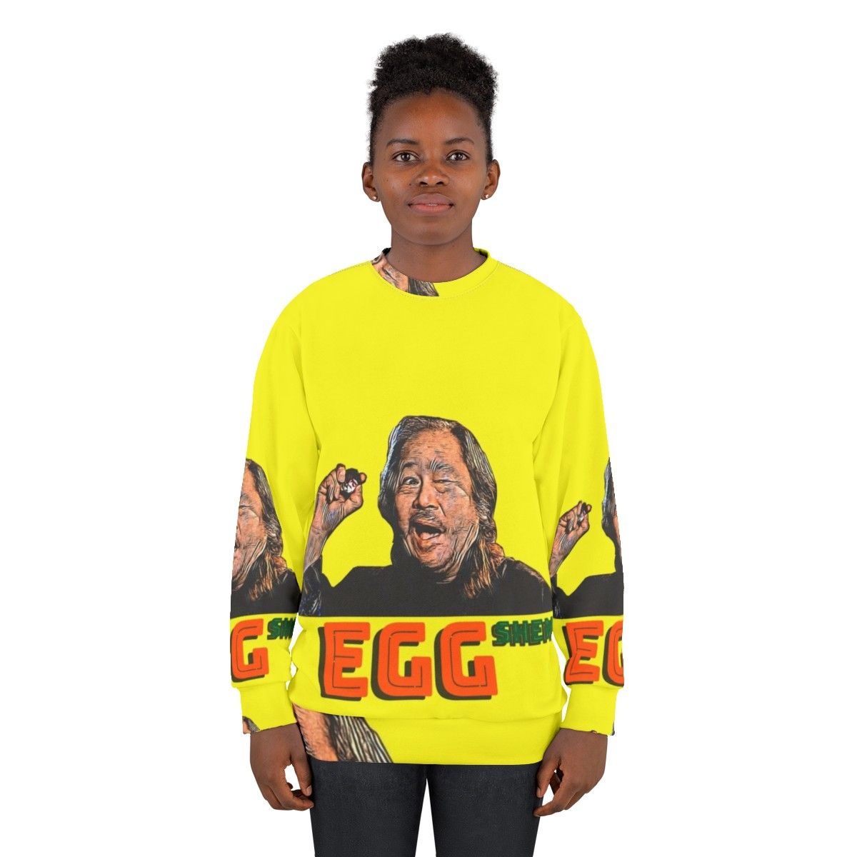 Egg Shen from the '80s cult classic 'Big Trouble in Little China' on a sweatshirt - women