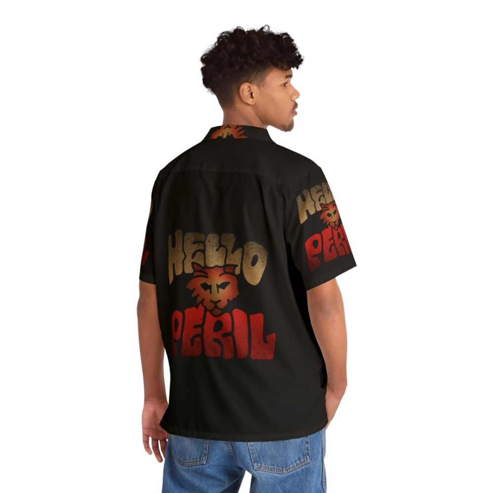 Hello Peril Logo Hawaiian Shirt featuring the band from the Netflix comedy "Always Be My Maybe" - People Back