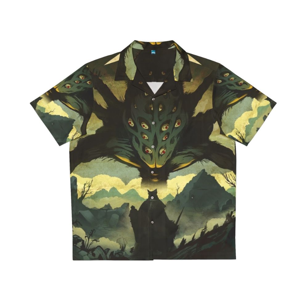 Dark Souls Inspired Hawaiian Shirt featuring Amygdala from the Nightmare Frontier