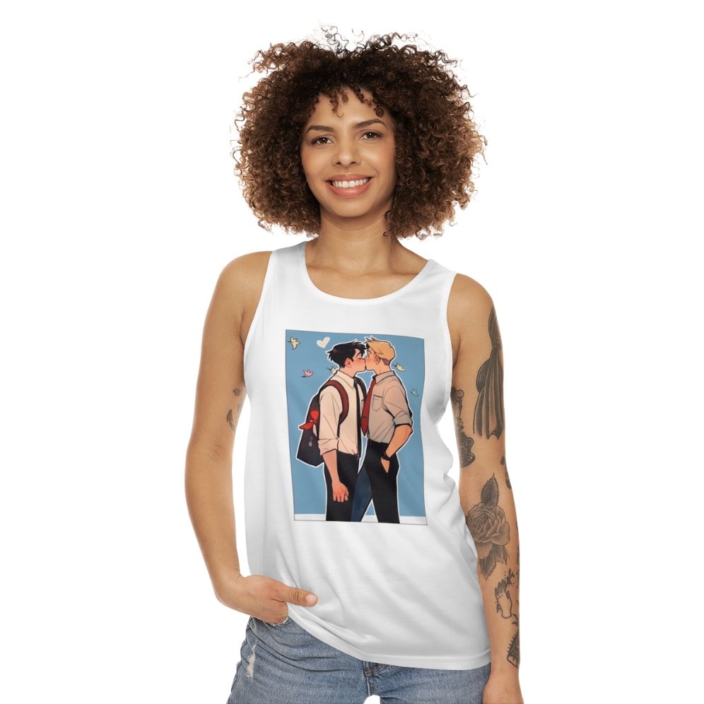 Heartstopper Netflix Nick and Charlie Fanart Unisex Tank Top - women