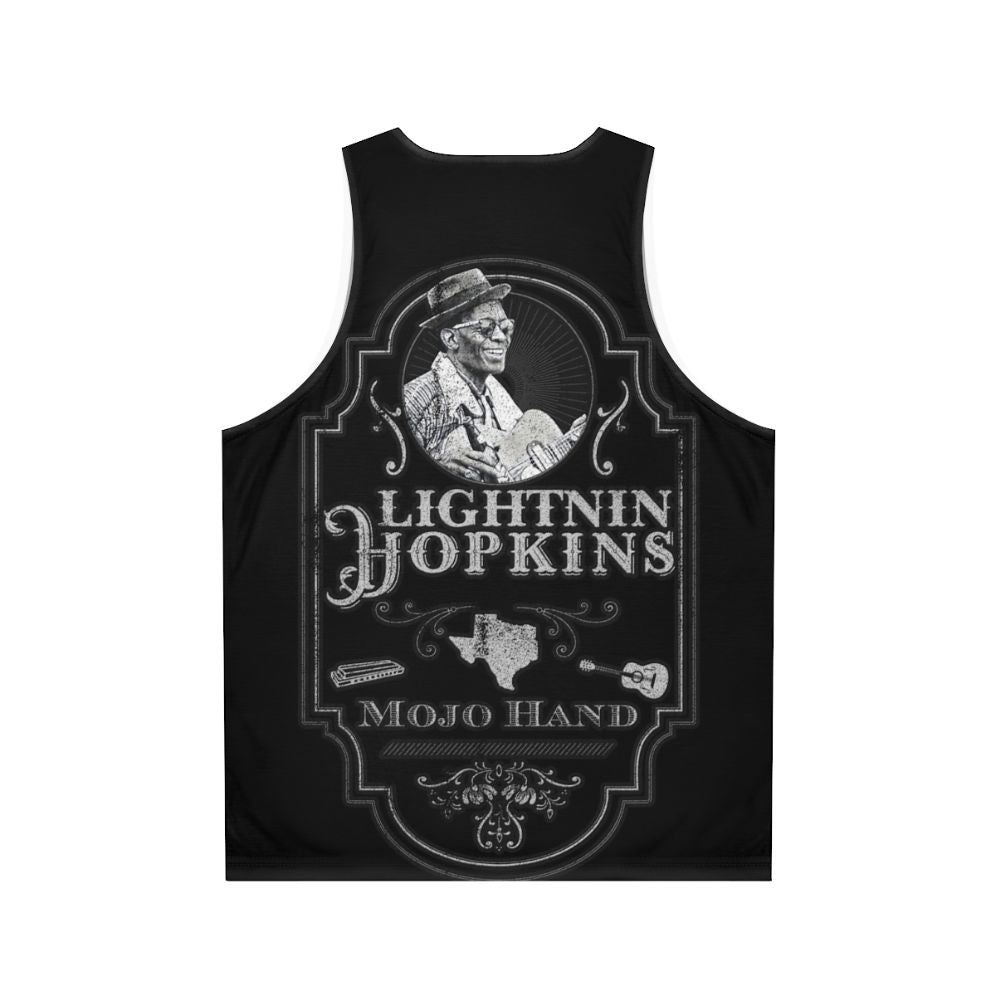 Lightnin Hopkins Tribute Unisex Blues Music Tank Top - Back