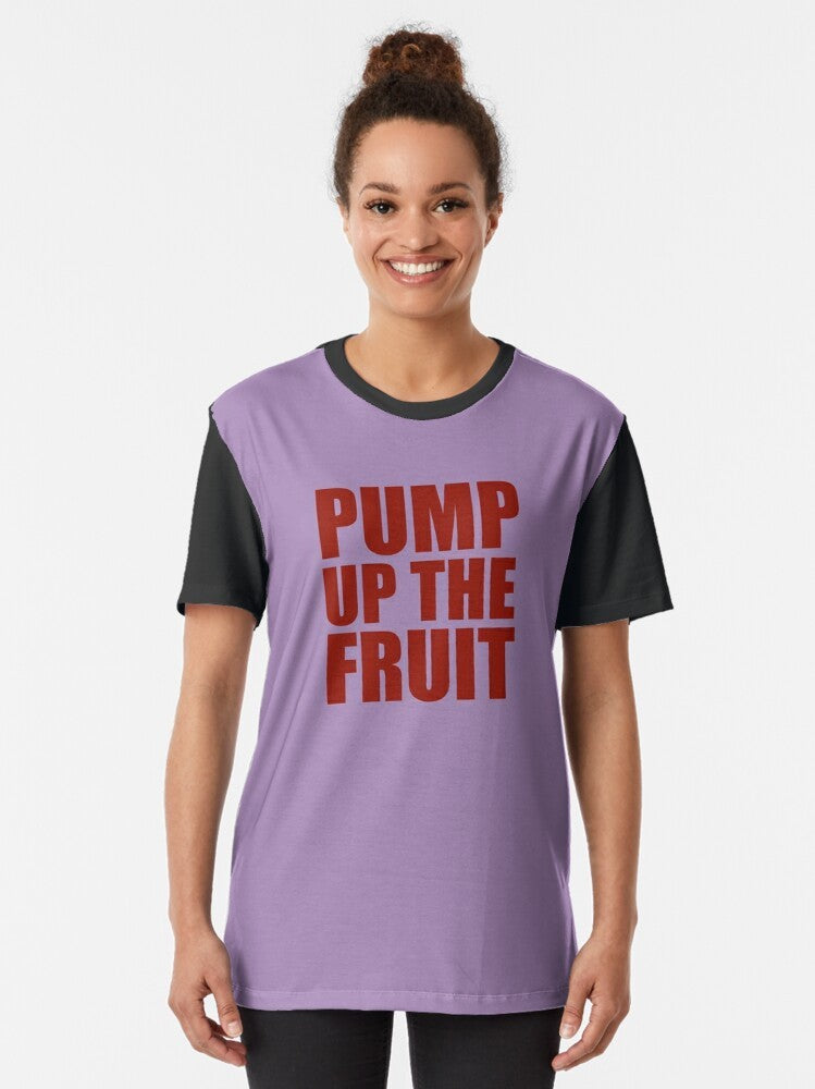 iCarly Penny Graphic T-Shirt with "Pump Up The Fruit" Design - Women