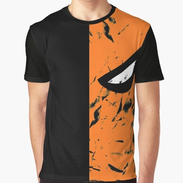 Deathstroke DC Comics Superhero Graphic T-Shirt with Faded Design