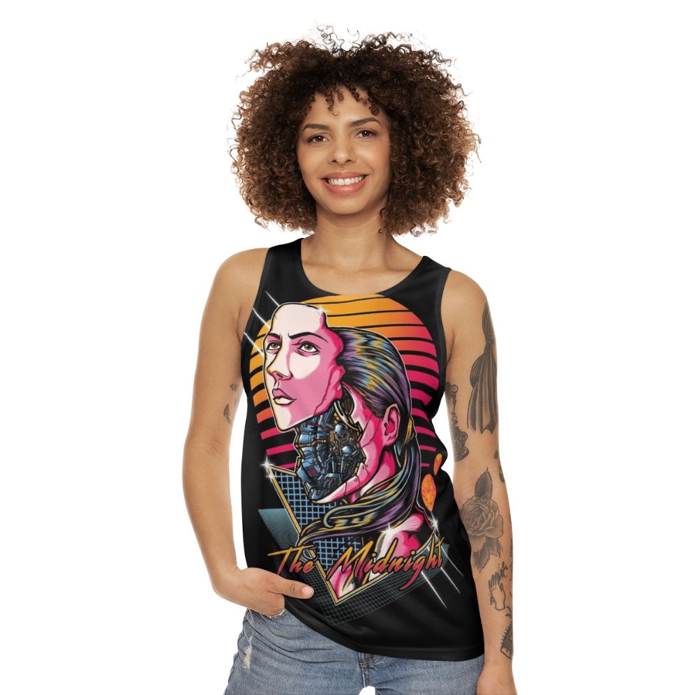 Midnight Unisex Sci-Fi Tank Top - women