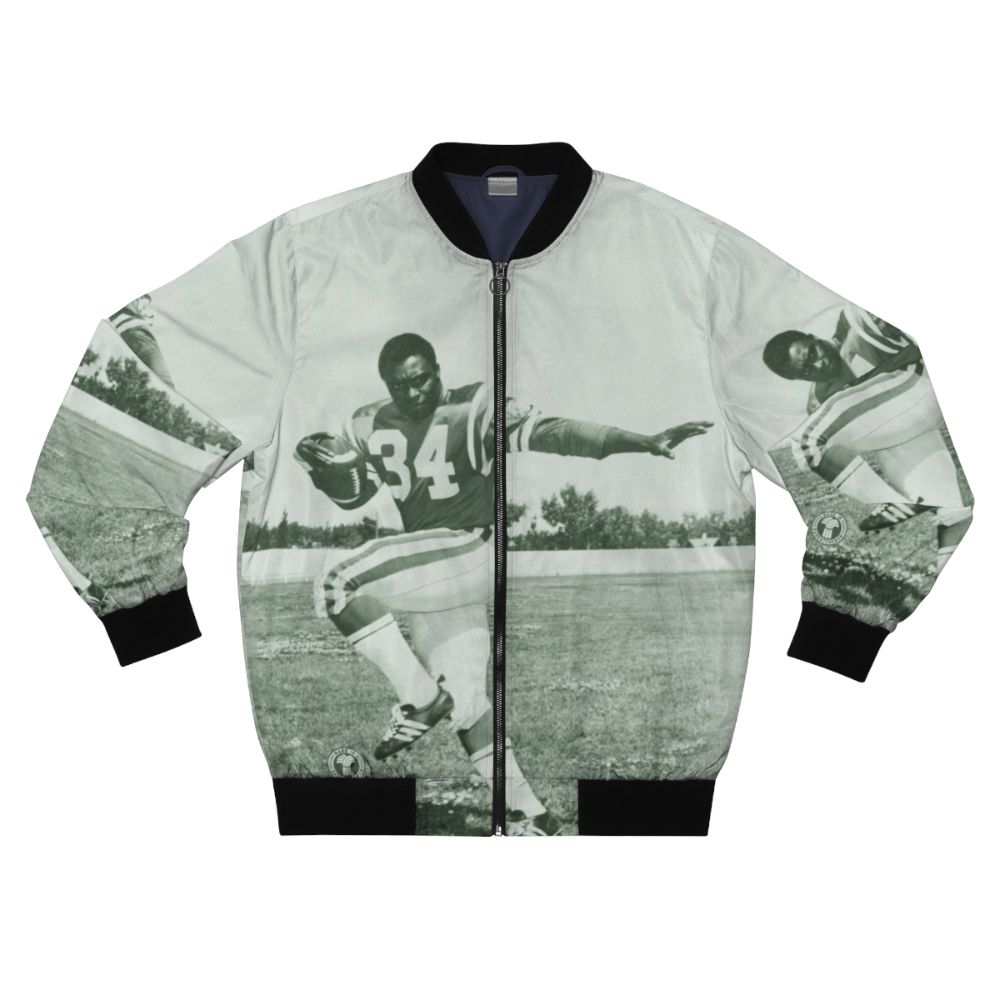 Retro George Reed #34 Roughriders Bomber Jacket