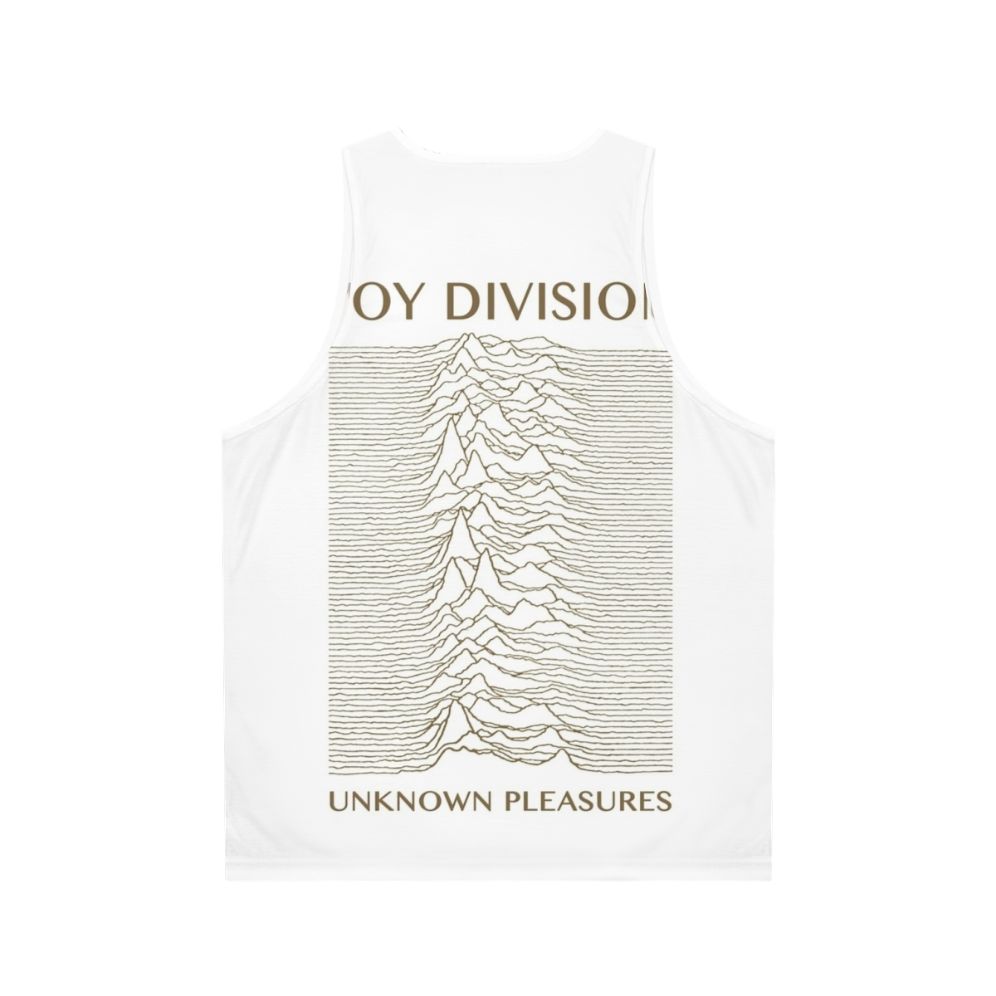 Unknown Pleasures JD Gold Unisex Music Tank Top - Back