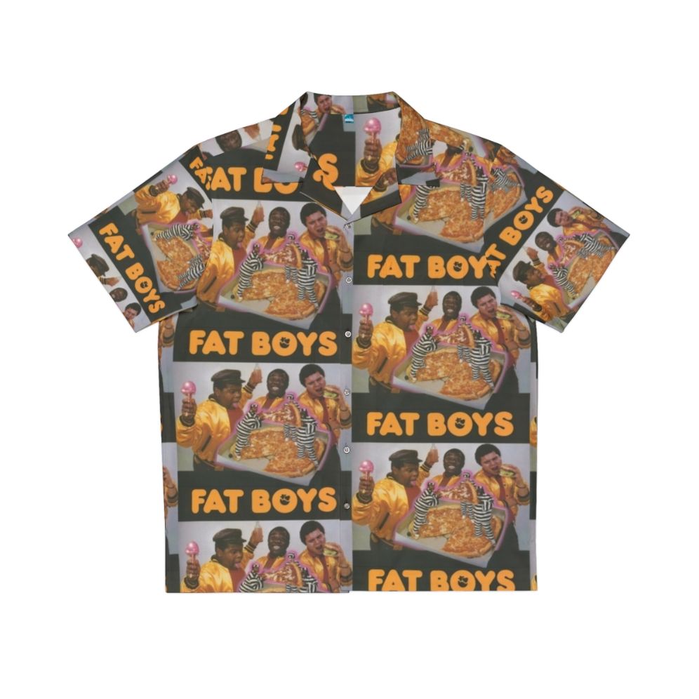 Fat Boys Hawaiian Shirt with Hip Hop and Food Prints