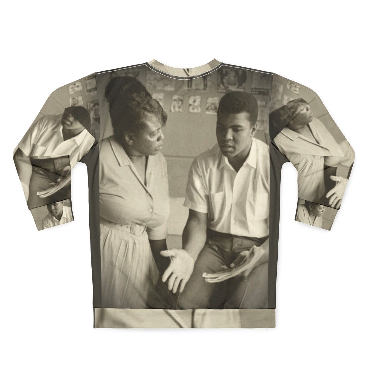 Fannie Lou Hamer and Muhammad Ali civil rights and equality sweatshirt - Back