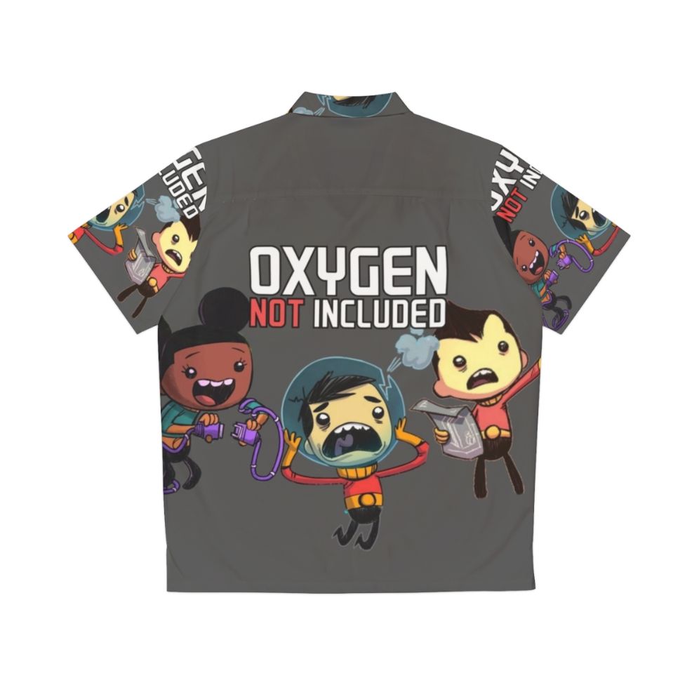 Oxygen Not Included Themed Hawaiian Shirt - Back