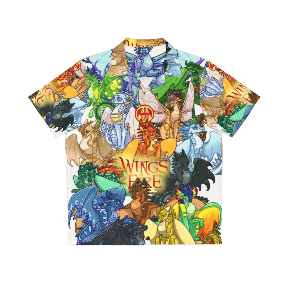 Wings of Fire Hawaiian Shirt 2 featuring blue and teal dragon designs