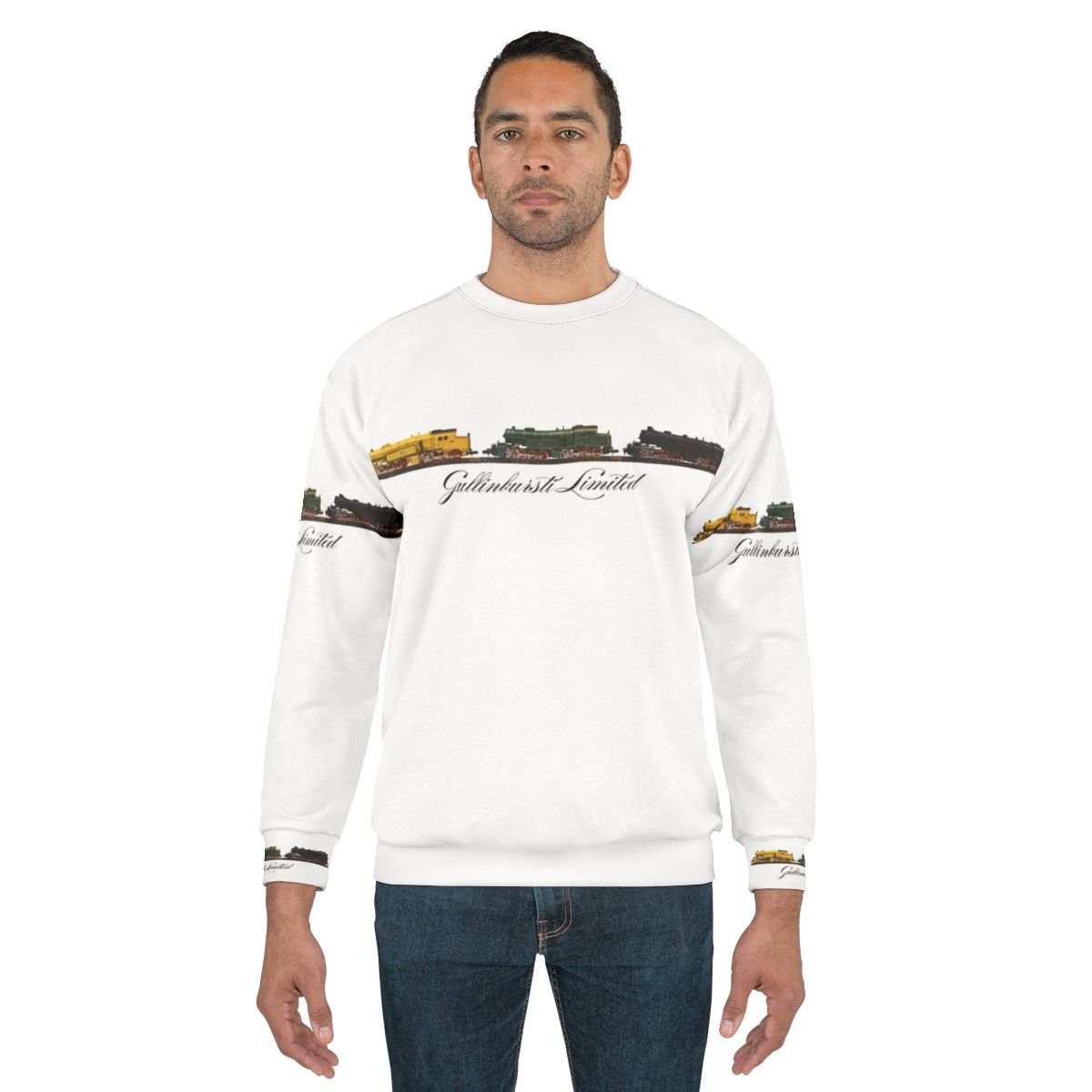 Steam engine sweatshirt - men