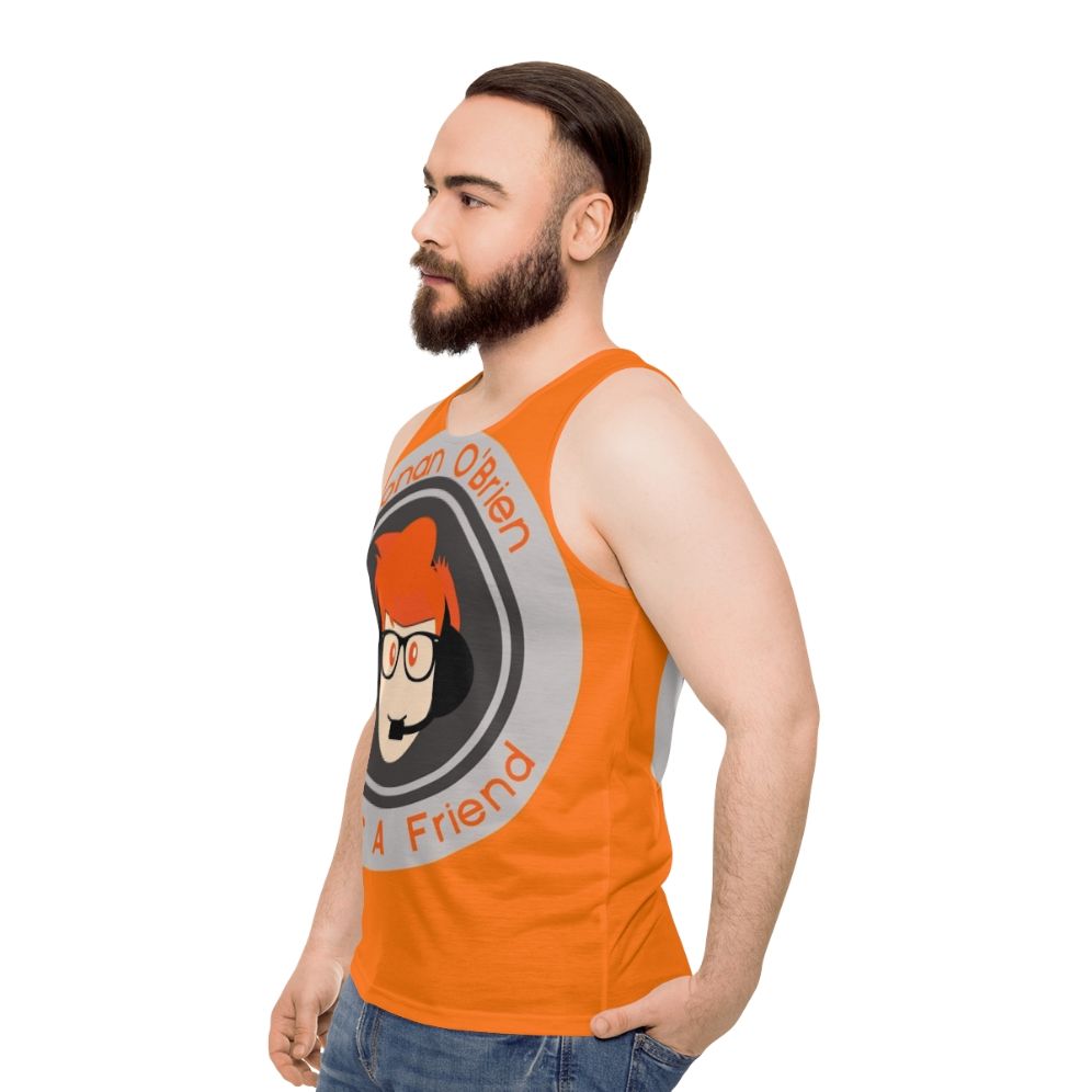 Conan O'Brien Needs a Friend Team Coco Unisex Tank Top - men side