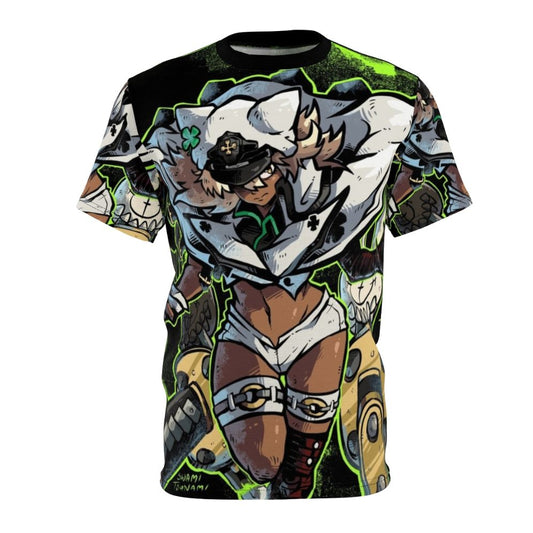 Anime-style t-shirt featuring Ramlethal, a character from the popular fighting game Guilty Gear Strive