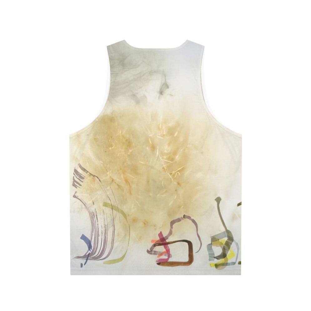 Avant garde music unisex tank top featuring John Cage's "River Rocks And Smoke" - Back