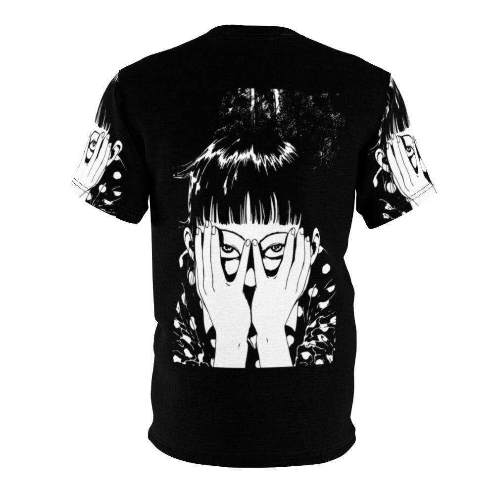 Suehiro Maruo-inspired anime graphic t-shirt with horror and sci-fi elements - Back