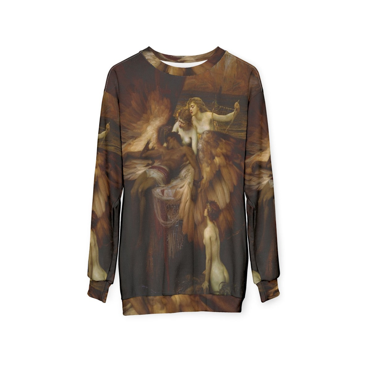 The Lament for Icarus Winged Figure Sweatshirt - hanging