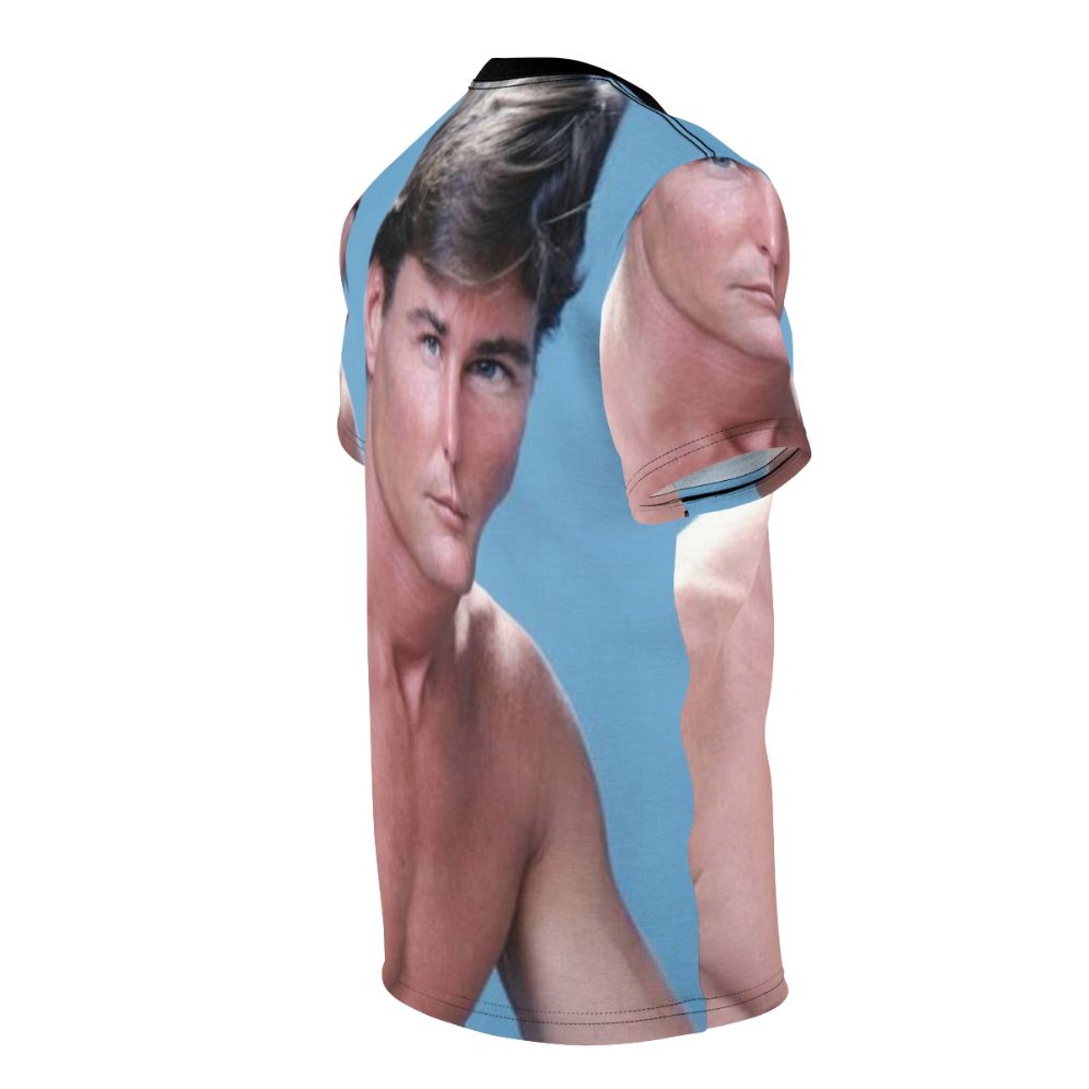 Retro-style t-shirt featuring the iconic actor Jan Michael Vincent - men right