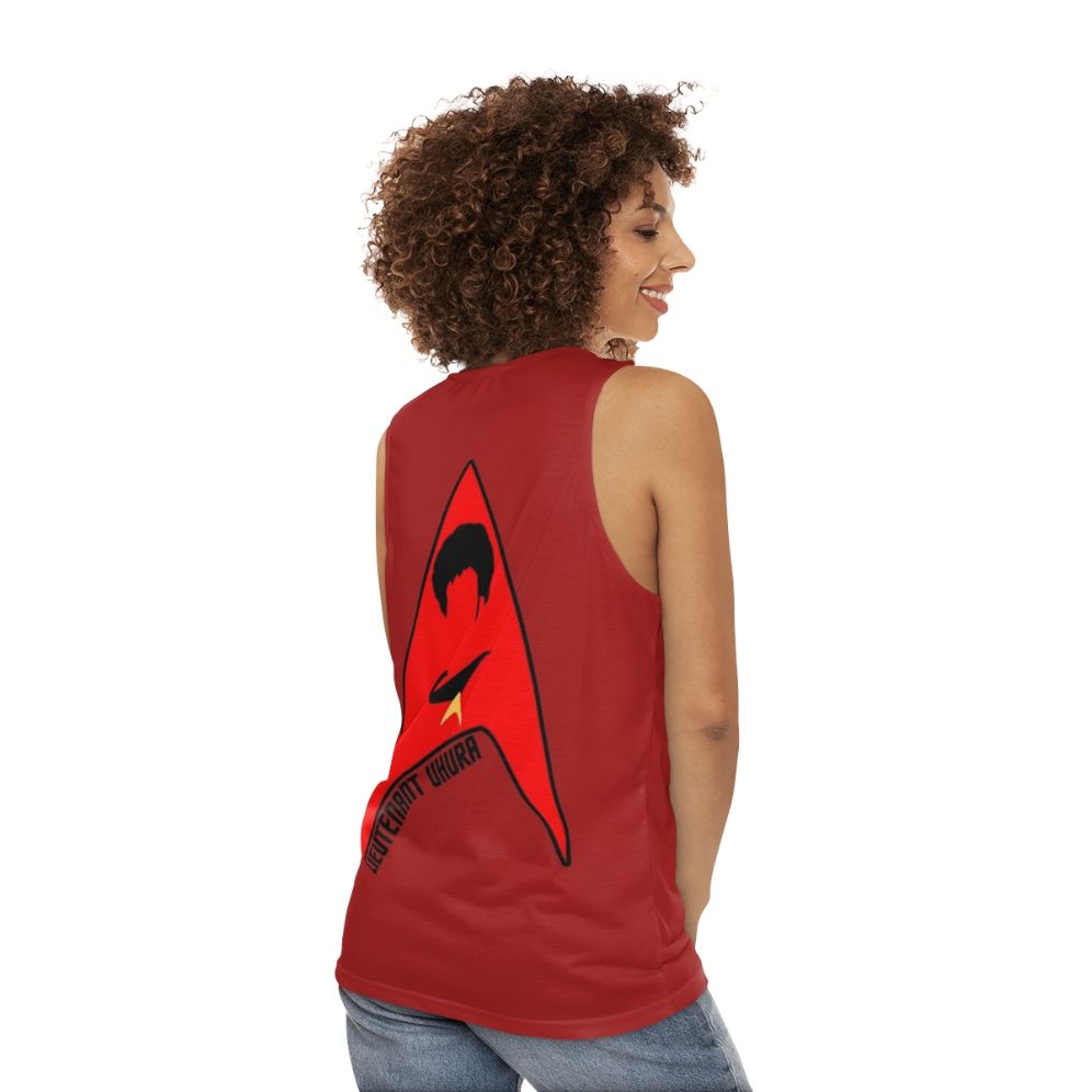 Star Trek Lieutenant Uhura Unisex Tank Top - women back